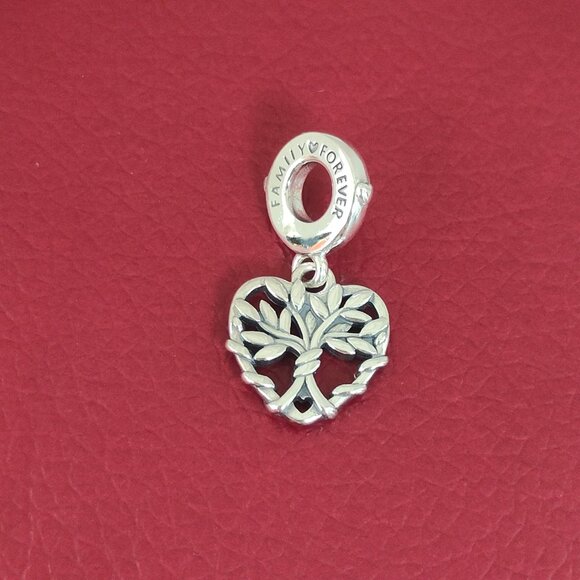 Heart Family Tree Dangle Charm - Picture 3 of 5
